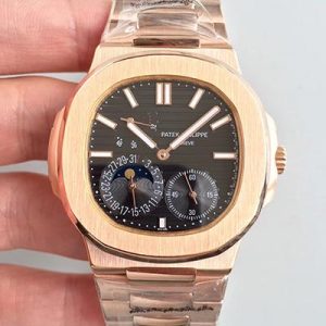 Best Replica Patek Philippe Nautilus Moonphase 5712R-001 Black Dial For Sale - Replica Watch Wholesale