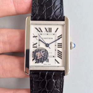 Best Replica Cartier Tank Solo XL Automatic W5200027 ZF Factory White Dial For Sale - Replica Watch Wholesale