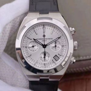 Best Replica Vacheron Constantin Overseas Chronograph 5500V/110A-B075 JF Factory Silver Dial For Sale - Replica Watch Wholesale