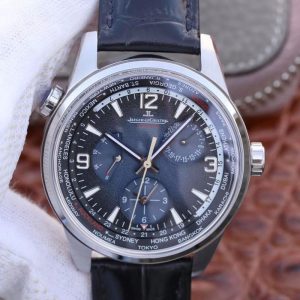 Best Replica Jaeger-LeCoultre Polaris Geographic 904847J 42MM TWA Factory Black Blue Textured Dial For Sale - Replica Watch Wholesale