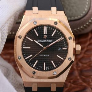 Best Replica Audemars Piguet Royal Oak 15400OR.OO.D002CR.01 JF Factory Black Dial For Sale - Replica Watch Wholesale