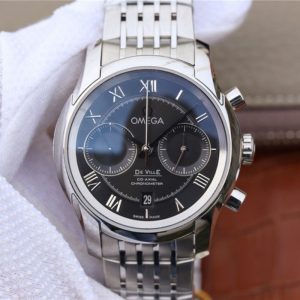 Best Replica Omega De Ville Chronograph 431.10.42.51.01.001 OM Factory Black Dial For Sale - Replica Watch Wholesale