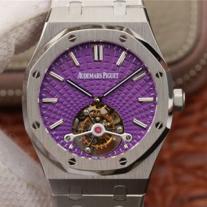 Best Replica Audemars Piguet Royal Oak Tourbillon 26522ST.OO.1220ST.01 R8 Factory Purple Dial For Sale - Replica Watch Wholesale