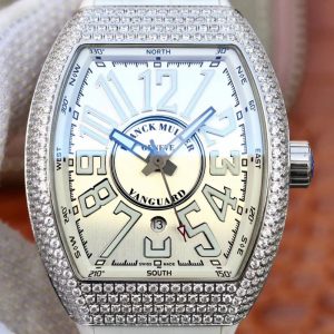 Best Replica Franck Muller Vanguard V45.SC.DT.D.NBR.CD.5N.NR Silver Dial For Sale - Replica Watch Wholesale