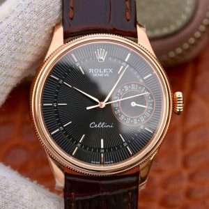 Best Replica Rolex Celini Date 50515 MKS Factory Rose Gold Black Dial For Sale - Replica Watch Wholesale
