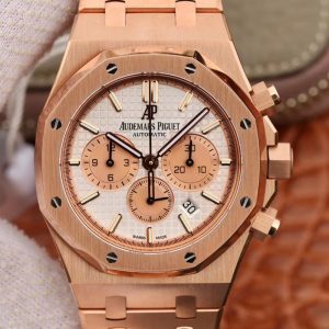 Best Replica Audemars Piguet Royal Oak Chronograph 26331OR.OO.1220OR OM Factory White Dial For Sale - Replica Watch Wholesale