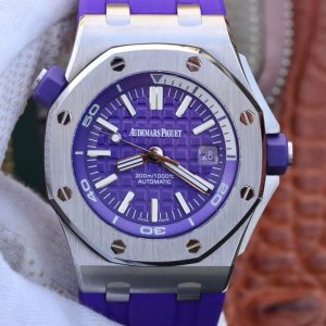 Best Replica Audemars Piguet Royal Oak Offshore Diver 15710ST.OO.A077CA.01 Purple Dial For Sale - Replica Watch Wholesale