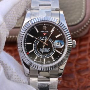 Best Replica Rolex SKY DWELLER 326139 Black Dial For Sale - Replica Watch Wholesale