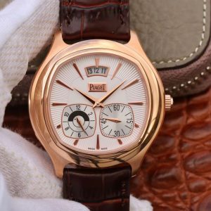 Best Replica Piaget G0A32017 GMT Rose Gold White Dial For Sale - Replica Watch Wholesale