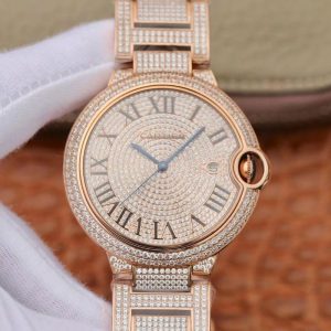 Best Replica Ballon Bleu De Cartier W69006Z2 42mm TW Factory Rose Gold Diamonds Dial For Sale - Replica Watch Wholesale