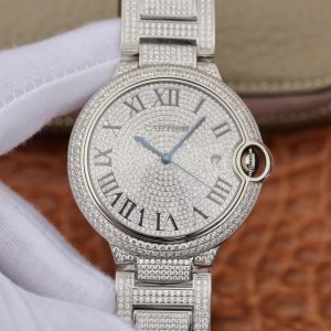 Best Replica Ballon Bleu De Cartier WE9009Z3 TW Factory Silver Diamond Dial For Sale - Replica Watch Wholesale