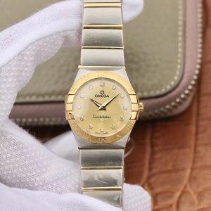 Best Replica Omega Constellation Ladies 27mm TW Factory Gold Dial For Sale - Replica Watch Wholesale