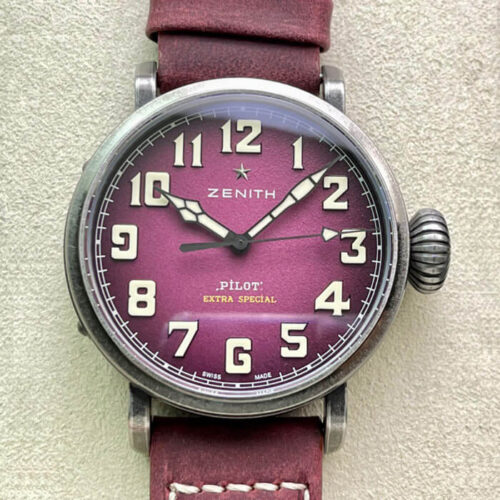 Best Replica Zenith Pilot 11.2430.679.21.C801 XF Factory Purple Dial For Sale - Replica Watch Wholesale