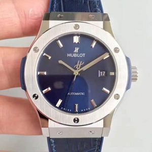 Best Replica Hublot Classic Fusion Titanium Blue 511.NX.7170.LR JJ Factory Blue Dial For Sale - Replica Watch Wholesale