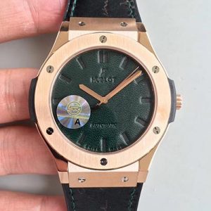 Best Replica Hublot Classic Fusion Berluti Scritto 511.OX.0500.VR.BER16 JJ Factory V2 Green Dial For Sale - Replica Watch Wholesale