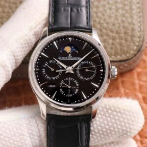 Best Replica Jaeger LeCoultre Master Ultra Thin 1308470 V9 Factory Black Dial For Sale - Replica Watch Wholesale
