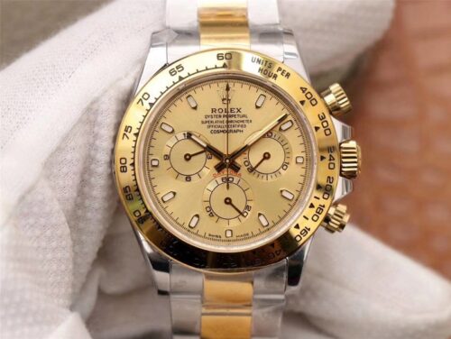 Best Replica Rolex Daytona Cosmograph m116503-0003 Noob Factory Gold Dial For Sale - Replica Watch Wholesale