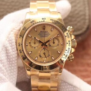 Best Replica Rolex Daytona Cosmograph M116508-0003 Noob Factory Gold Dial For Sale - Replica Watch Wholesale