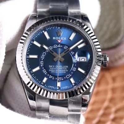 Best Noob Factory Replica Rolex Sky Dweller M326934-0003 Dark Blue Dial For Sale – Replica Watch Wholesale
