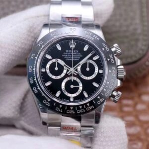 Best Noob Factory Replica Rolex Daytona Cosmograph M116500LN-0002 Black Dial For Sale - Replica Watch Wholesale