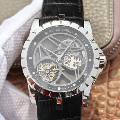 Best JB Factory Replica Roger Dubuis Excalibur RDDBEX0260 Tourbillon Skeleton Dial For Sale - Replica Watch Wholesale