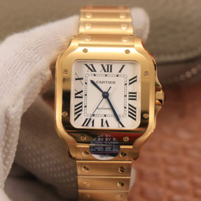 Best BV Factory Replica Cartier De Santos WSSA0010 18K Gold Case For Sale – Replica Watch Wholesale