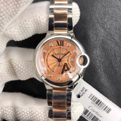 Best V6 Factory Replica Ballon Bleu De Cartier Ladies 33MM Gold Dial For Sale – Replica Watch Wholesale