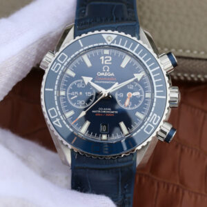 Best OM Factory Replica Omega Seamaster Ocean Planet 600M 215.33.46.51.03.001 Blue Strap For Sale - Replica Watch Wholesale