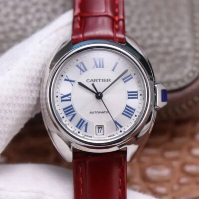 Best V6 Factory Replica Cle De Cartier WSCL0017 Red Strap For Sale – Replica Watch Wholesale