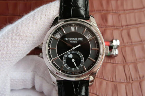 Best KM Factory Replica Patek Philippe Annual Calendar 5205R-001 Cowhide Strap For Sale - Replica Watch Wholesale