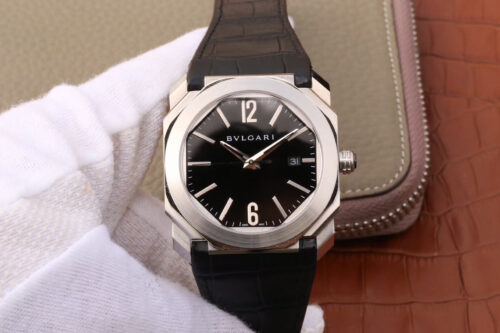 Replica Best Bvlgari Octo 101964 BGO41BSLD Stainless Black Dial For Sale - Replica Watch Wholesale
