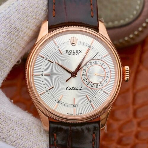 Best MKS Factory Replica Rolex Celini Date M50515-0008 Rose Gold Case For Sale - Replica Watch Wholesale