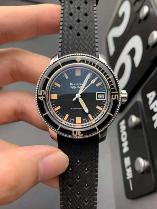 Best ZF Factory Replica Blancpain Fifty Fathoms Barakuda 5008B 1130 B52A Black Strap For Sale - Replica Watch Wholesale