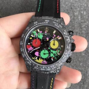 Best Noob Factory Replica Rolex Daytona Cosmograph Carbon Fiber Diw Customized Version Color Dial For Sale - Replica Watch Wholesale