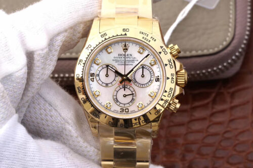 Best JH Factory Replica Rolex Daytona Cosmograph 116528-78598 Yellow Gold Strap For Sale - Replica Watch Wholesale