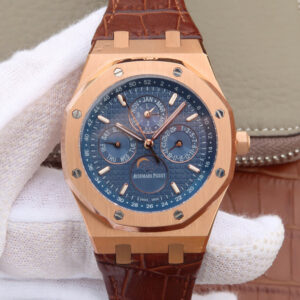Best JF Factory Replica Audemars Piguet Royal Oak Perpetual Calendar 26574 Blue Dial For Sale - Replica Watch Wholesale