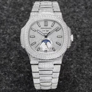 Best R8 Factory Replica Patek Philippe Nautilus 5726/1A-014 Gypsophila Silver Diamond For Sale - Replica Watch Wholesale