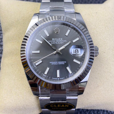 Best Clean Factory Replica Rolex Datejust M126334-0013 Grey Strap For Sale – Replica Watch Wholesale