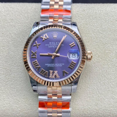 Best TW Factory Replica Rolex Datejust M278271-0020 Purple Dial For Sale – Replica Watch Wholesale