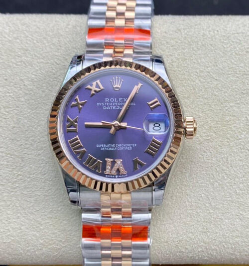 Best TW Factory Replica Rolex Datejust M278271-0020 Purple Dial For Sale - Replica Watch Wholesale