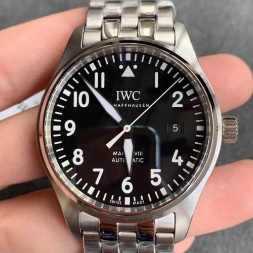Best V7 Factory Replica IWC Pilot IW327011 Black Dial For Sale - Replica Watch Wholesale
