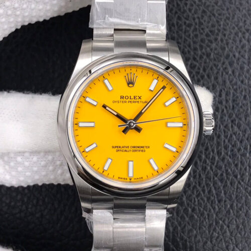 Best EW Factory Replica Rolex Oyster Perpetual M277200-0005 31MM Yellow Dial For Sale - Replica Watch Wholesale