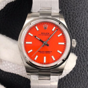 Best EW Factory Replica Rolex Oyster Perpetual M277200-0008 31MM Coral Red Dial For Sale - Replica Watch Wholesale