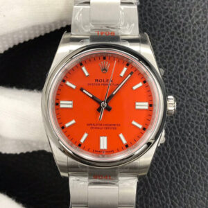 Best EW Factory Replica Rolex Oyster Perpetual M126000-0007 36MM Coral Red Dial For Sale - Replica Watch Wholesale