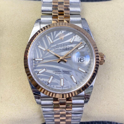 Best EW Factory Replica Rolex Datejust M126231-0031 Silver Palm Leaf Pattern Dial For Sale – Replica Watch Wholesale