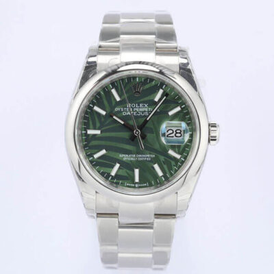 Best EW Factory Replica Rolex Datejust M126200-0020 Olive Green Palm Leaf Pattern Dial For Sale – Replica Watch Wholesale