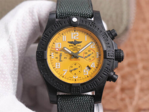 Best GF Factory Replica Breitling Avenger Hurricane 12H XB0180E41I1W1 V2 Yellow Dial For Sale - Replica Watch Wholesale