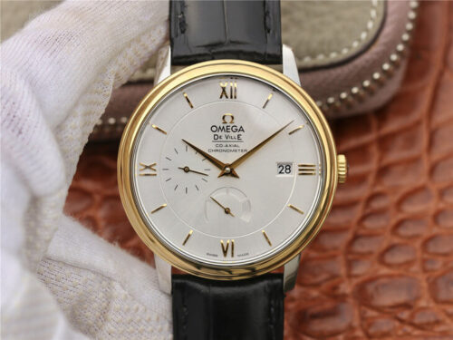 Best ZF Factory Replica Omega De Ville 424.53.40.21.02.002 Black Strap For Sale - Replica Watch Wholesale