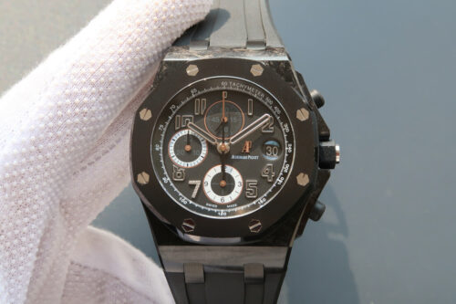 Best JF Factory Replica Audemars Piguet Royal Oak Offshore 26205AU.OO.D002CR.01 Black Strap For Sale - Replica Watch Wholesale