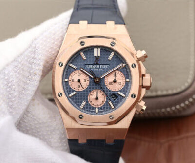 Best OM Factory Replica Audemars Piguet Royal Oak Chronograph 26331OR.OO.D315CR.01 Blue Strap For Sale – Replica Watch Wholesale